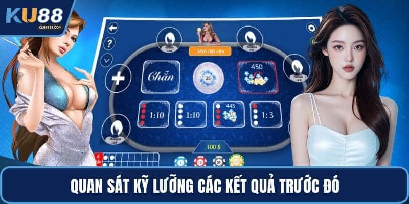 Quan sát kỹ lưỡng các kết quả trước đó